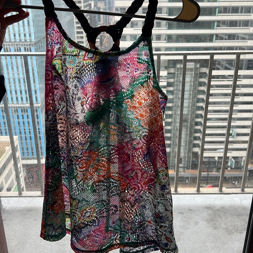 Cute open back summer tank